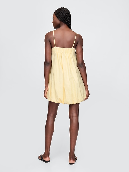 Image number 2 showing, Linen-Blend Bubble Mini Dress